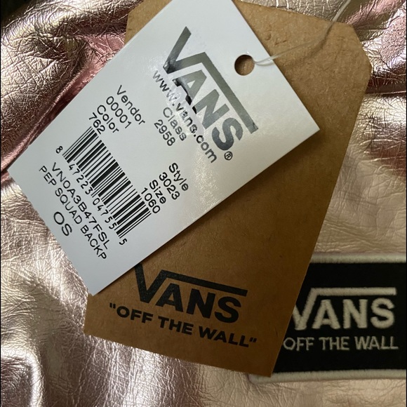 VANS 🔥SALE!🔥 Pep SQUAD Women’s Backpack Pink Metal VN0A3B47FSL - Picture 8 of 8